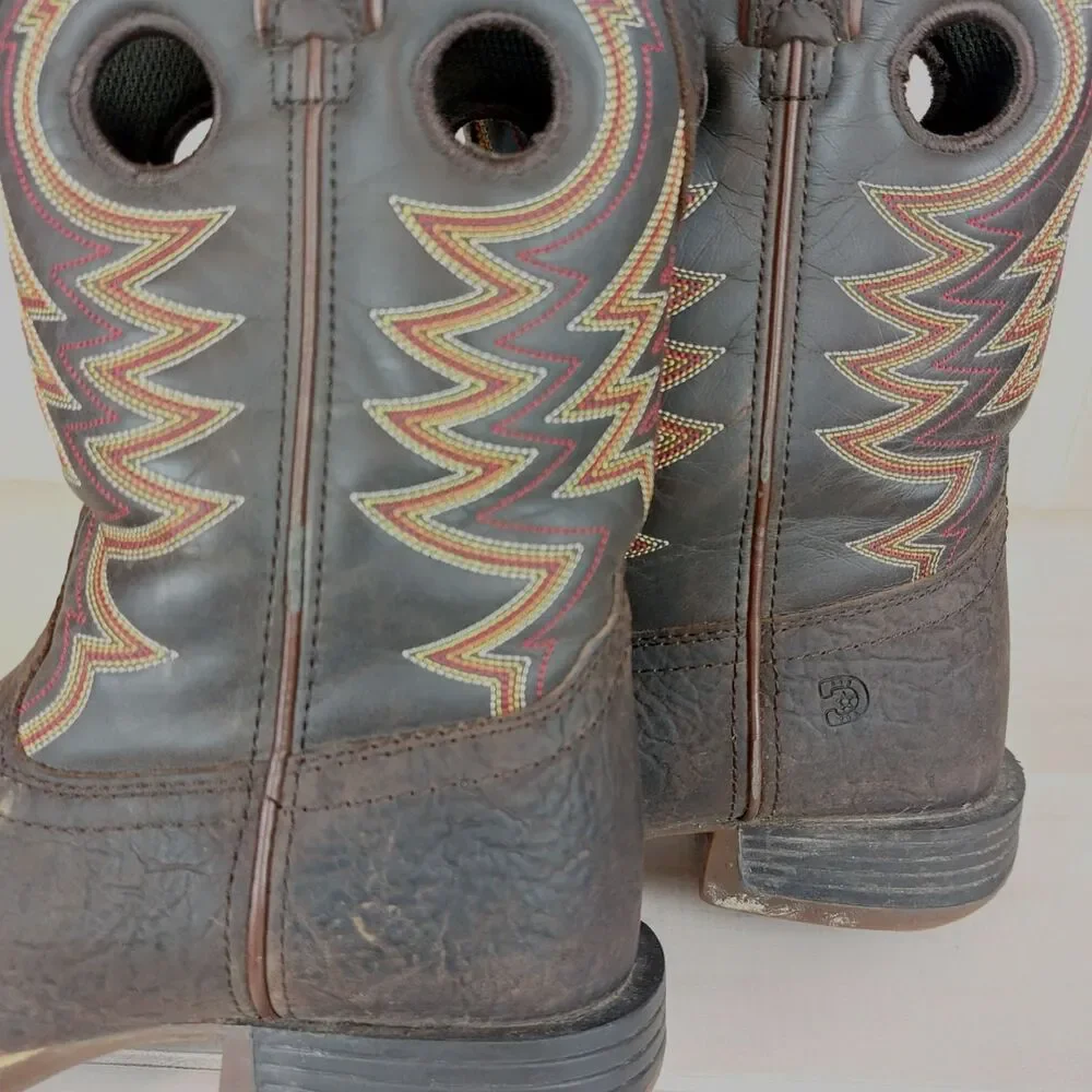 Durango Lil' Rebel Pro Big Kid's Brown Western Boot Size 4